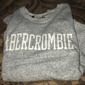 Abercrombie and Fitch grey crew neck long sleeve